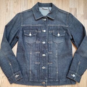 Chico's Dark Wash Women'sClassic Denim Jean Jacket Size Small